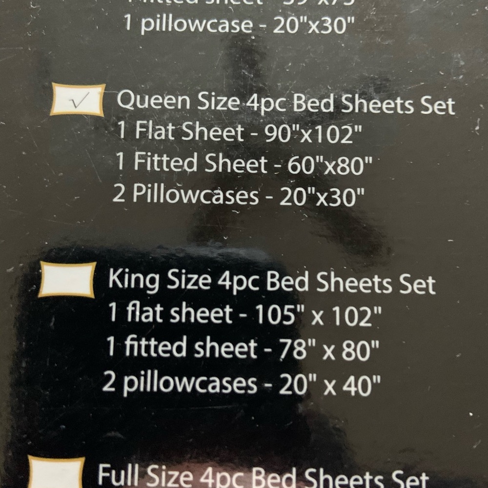 Premium brushed microfiber 4 piece bed sheet Queen - Picture 4 of 4